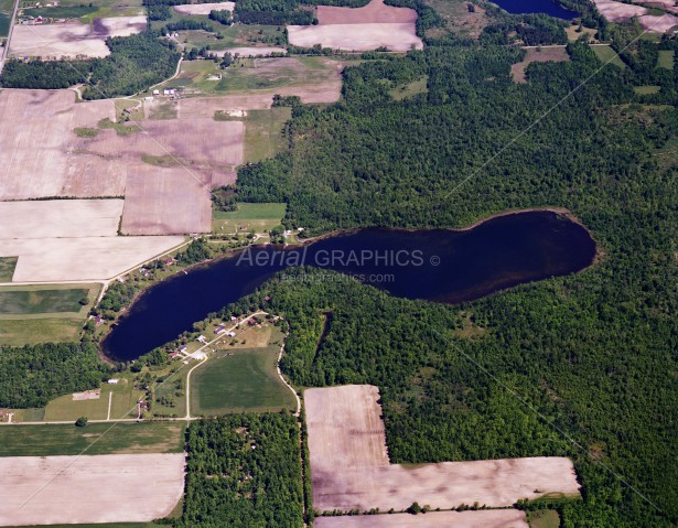 Half Moon Lake in Gratiot County, Michigan